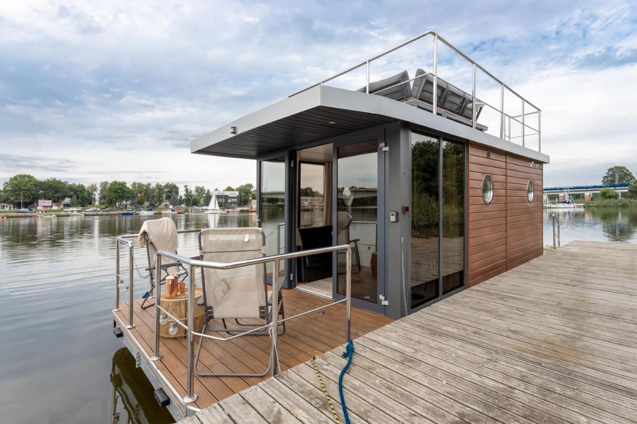 Lemuria Houseboat - Plywajacy Domek Na Wodzie Вроцлав Экстерьер фото