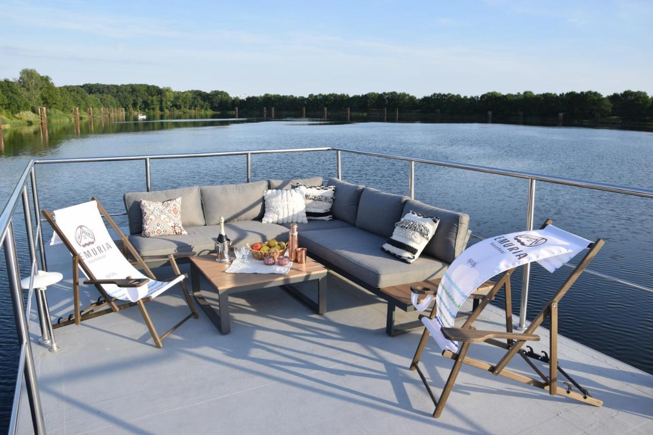 Lemuria Houseboat - Plywajacy Domek Na Wodzie Вроцлав Экстерьер фото