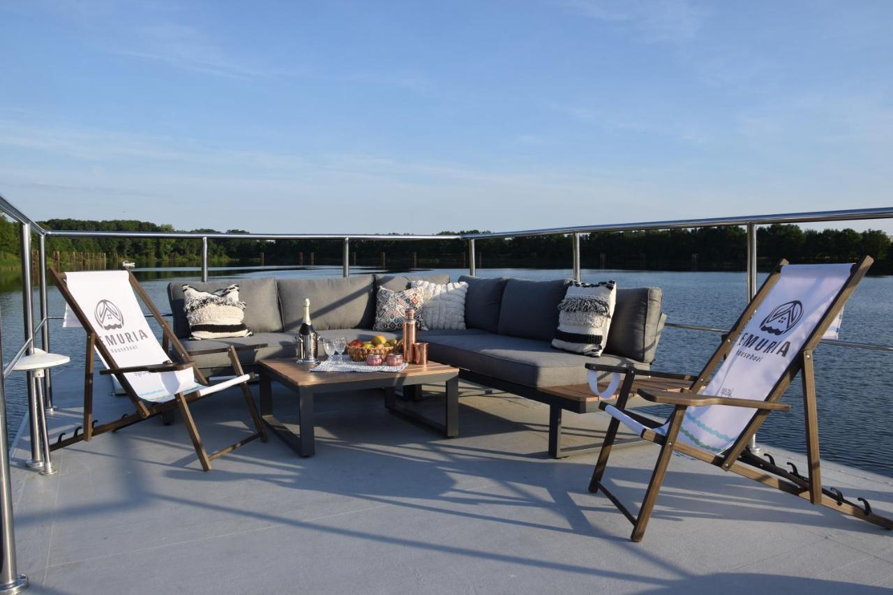 Lemuria Houseboat - Plywajacy Domek Na Wodzie Вроцлав Экстерьер фото